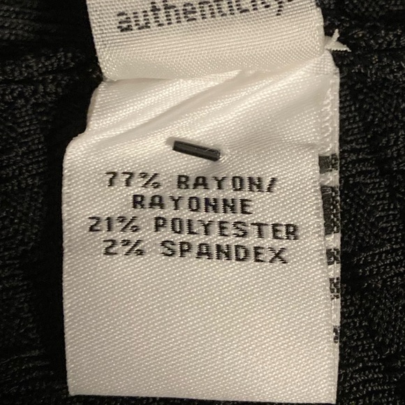 NWT Diane Von Furstenberg Barcelona Black Heavy Knit Zip Front Dress - Sz P - Picture 14 of 16